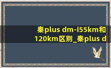 秦plus dm-i55km和120km区别_秦plus dm-i55km和120km买哪个